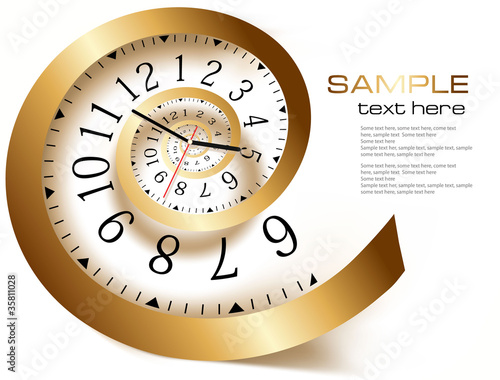 Infinity time. Vector illustration