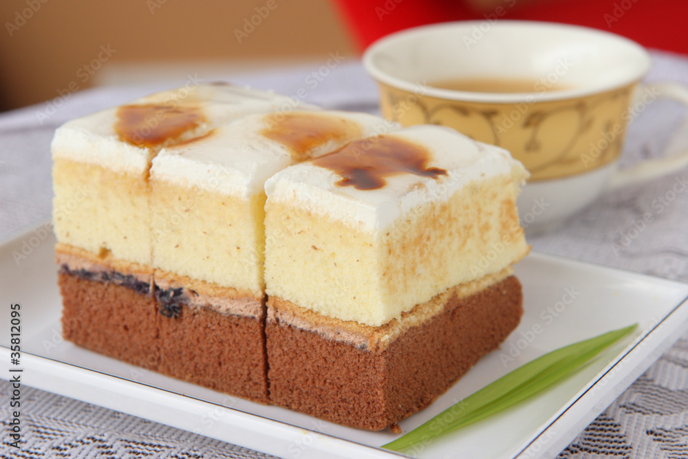 Delicious  chocolate cake