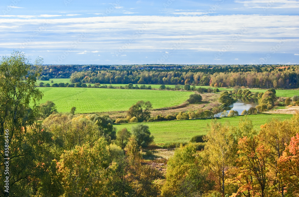 Fototapeta premium River Protva valley. Russia
