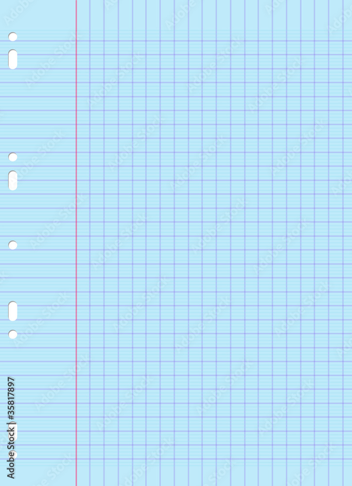 Blue Sheet Of Notebook Blue Sheet Of Notebook