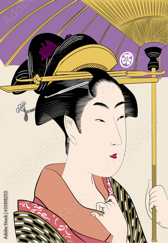 浮世絵　江戸美人画06