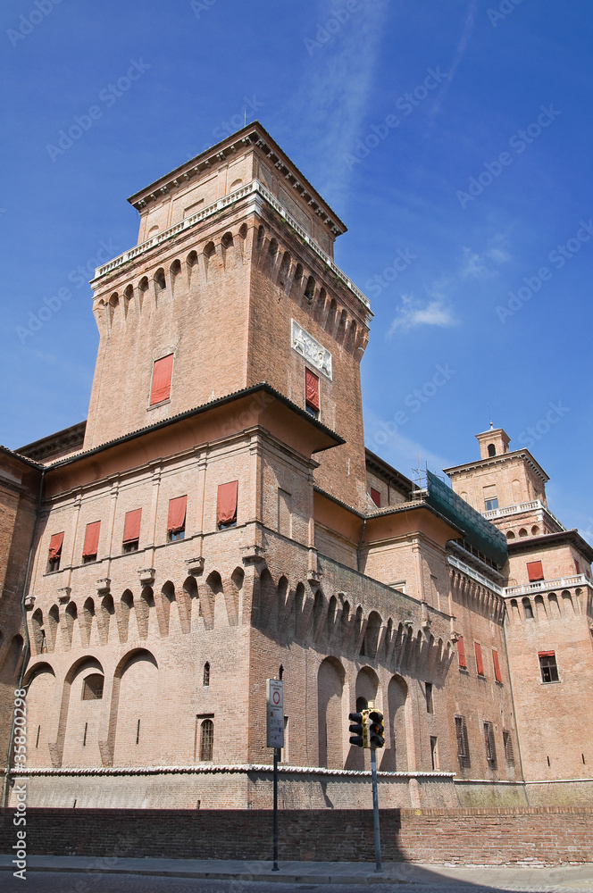 Estense Castle. Emilia-Romagna. Italy.