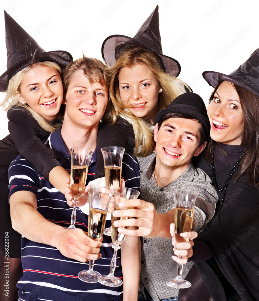 Group young people on party. Group young people on party.