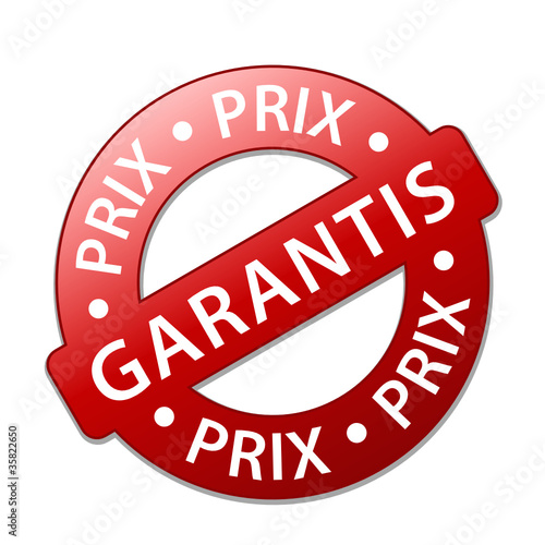 Tampon Publicitaire "PRIX GARANTIS" (soldes promotions)