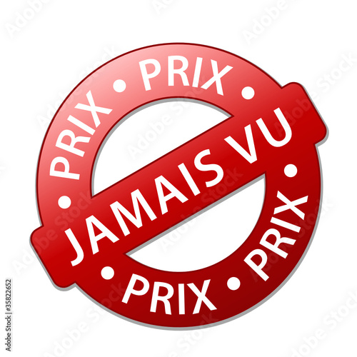Tampon "PRIX JAMAIS VU" (soldes promos fou choc offre spéciale)