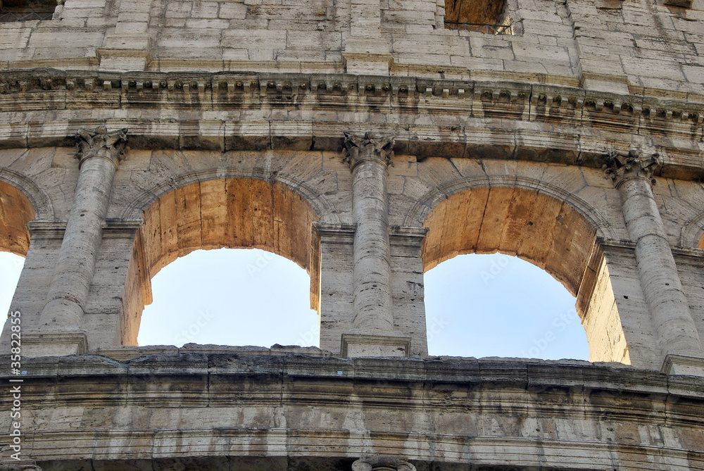 Colosseum arches