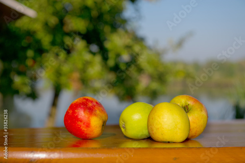Apples at the table