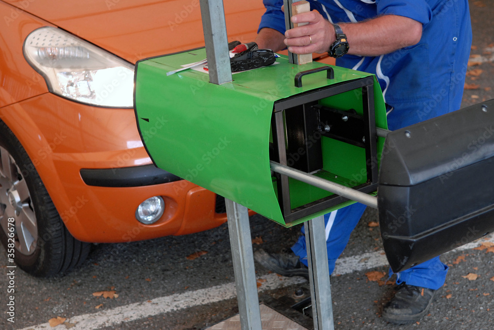 Fototapeta premium Contrôle des phares