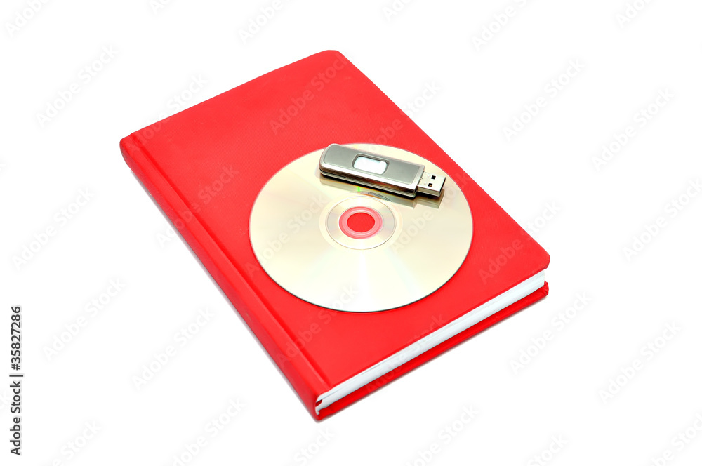 diary, flash drive and cd diary, flash drive and cd