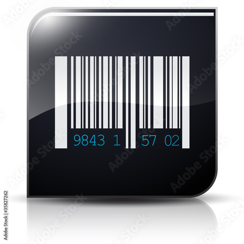 Symbole glossy vectoriel prix code barre