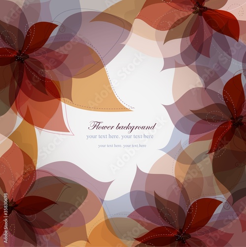 Vector floral background