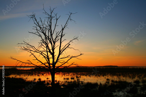 Romantischer Sonnenuntergang
