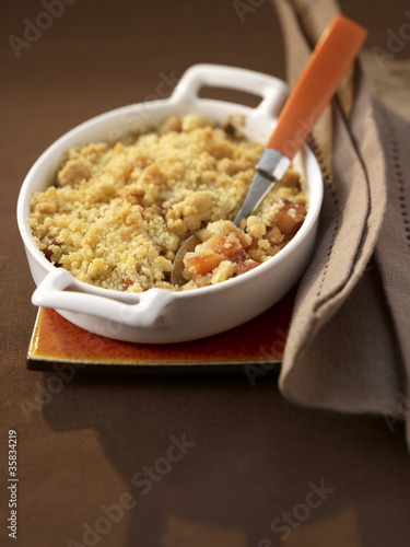 Crumble aux coings photo