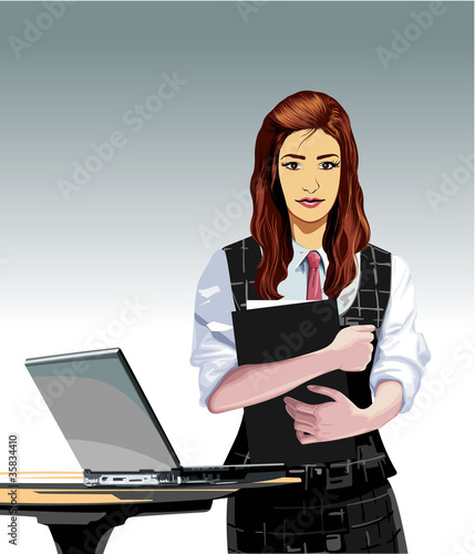 Business woman in office