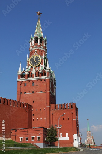 detail of kremlin tower gate