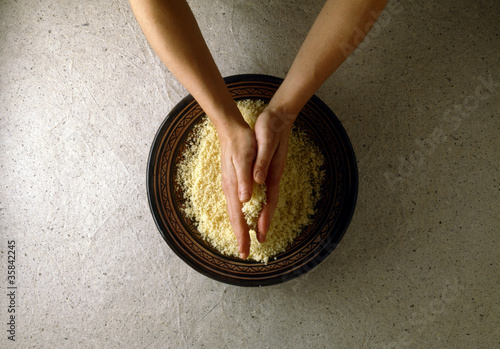 Tableau sur toile semoule pour couscous