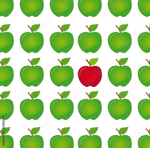 difference apple vector
