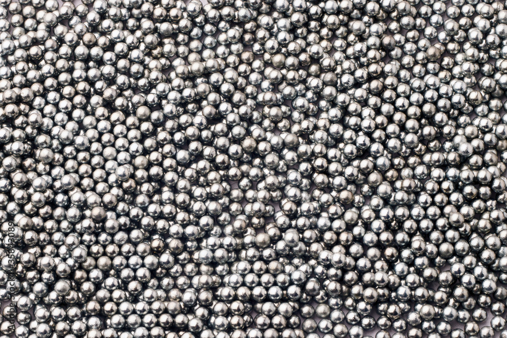 Silver BB pellets filling the screen Silver BB pellets filling the screen