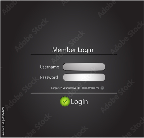 Login black modern vectorn background