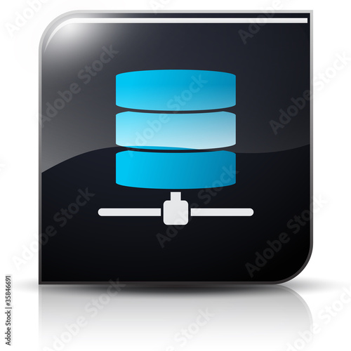Symbole glossy vectoriel serveurs base de données