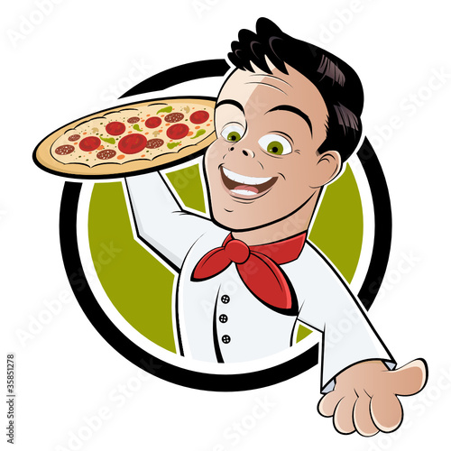 pizza restaurant cartoon
