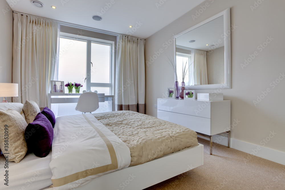 Modern bedroom interior