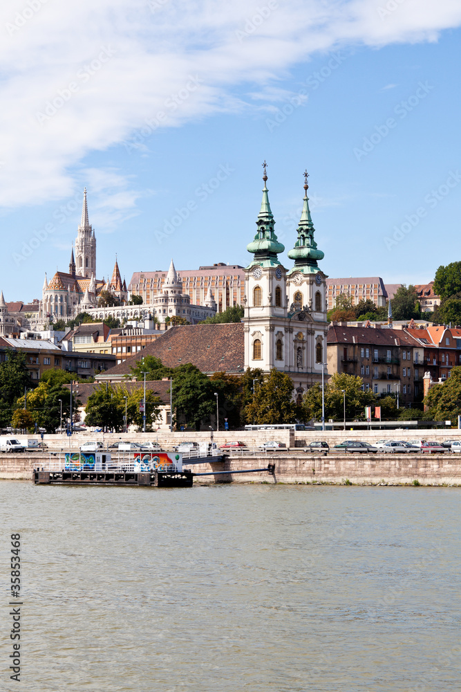 the roman catholic church in budapest, hungary