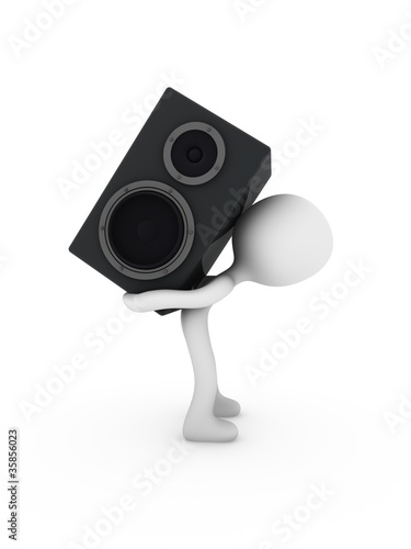 3d person carry speaker