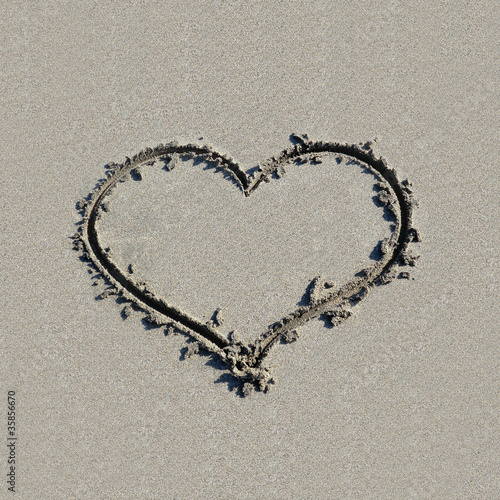 Beach - heart