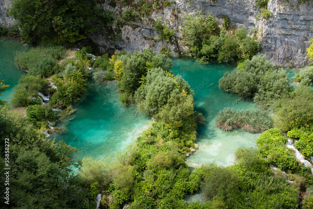 Plitvicka national park seen from above Plitvicka national park seen from above