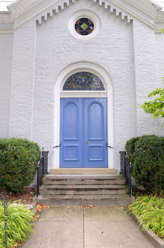Blue Church Doors