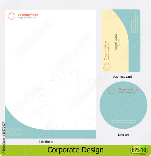 Corporate design vector pack