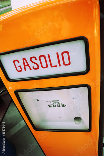 italian vintage diesel pump