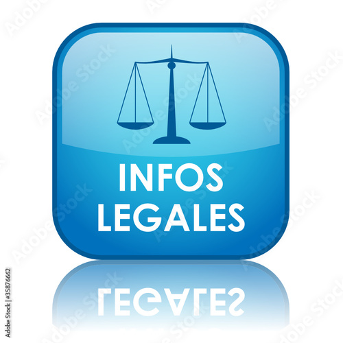 Bouton Web INFOS LEGALES (mentions légales conditions générales)