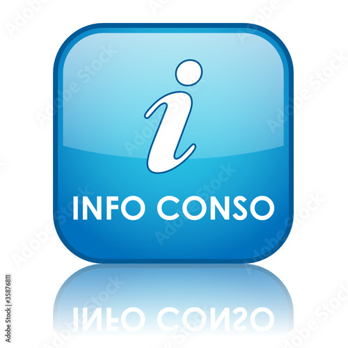 Bouton Web "INFO CONSO" (information clients consommateurs)