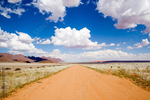 Gravel Road in Namib Naukluft  Namibia