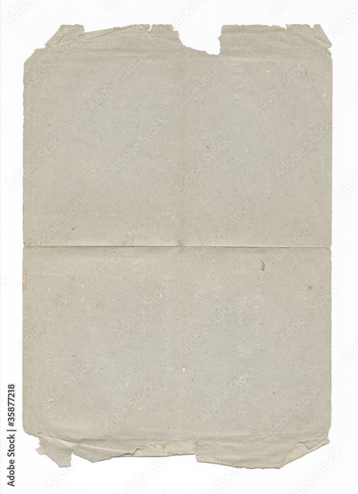 cheap old folded paper