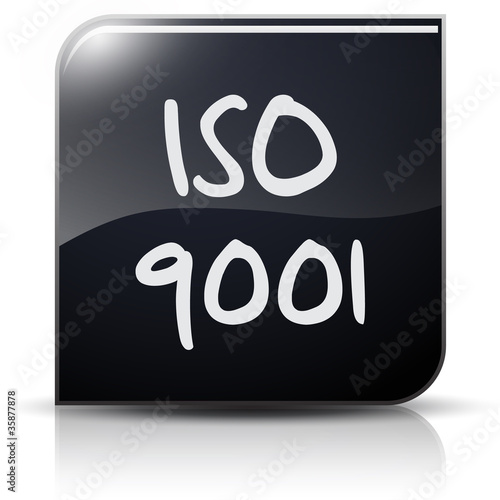Symbole glossy vectoriel norme ISO 9001