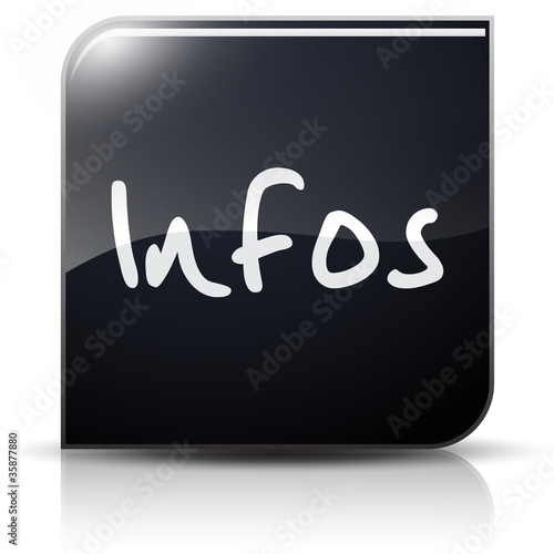 Symbole glossy vectoriel informations