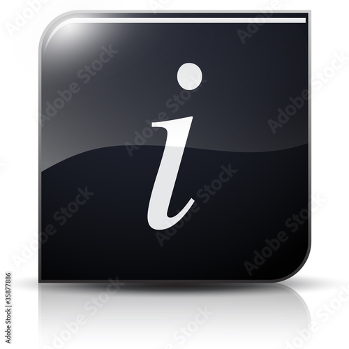 Symbole glossy vectoriel informations