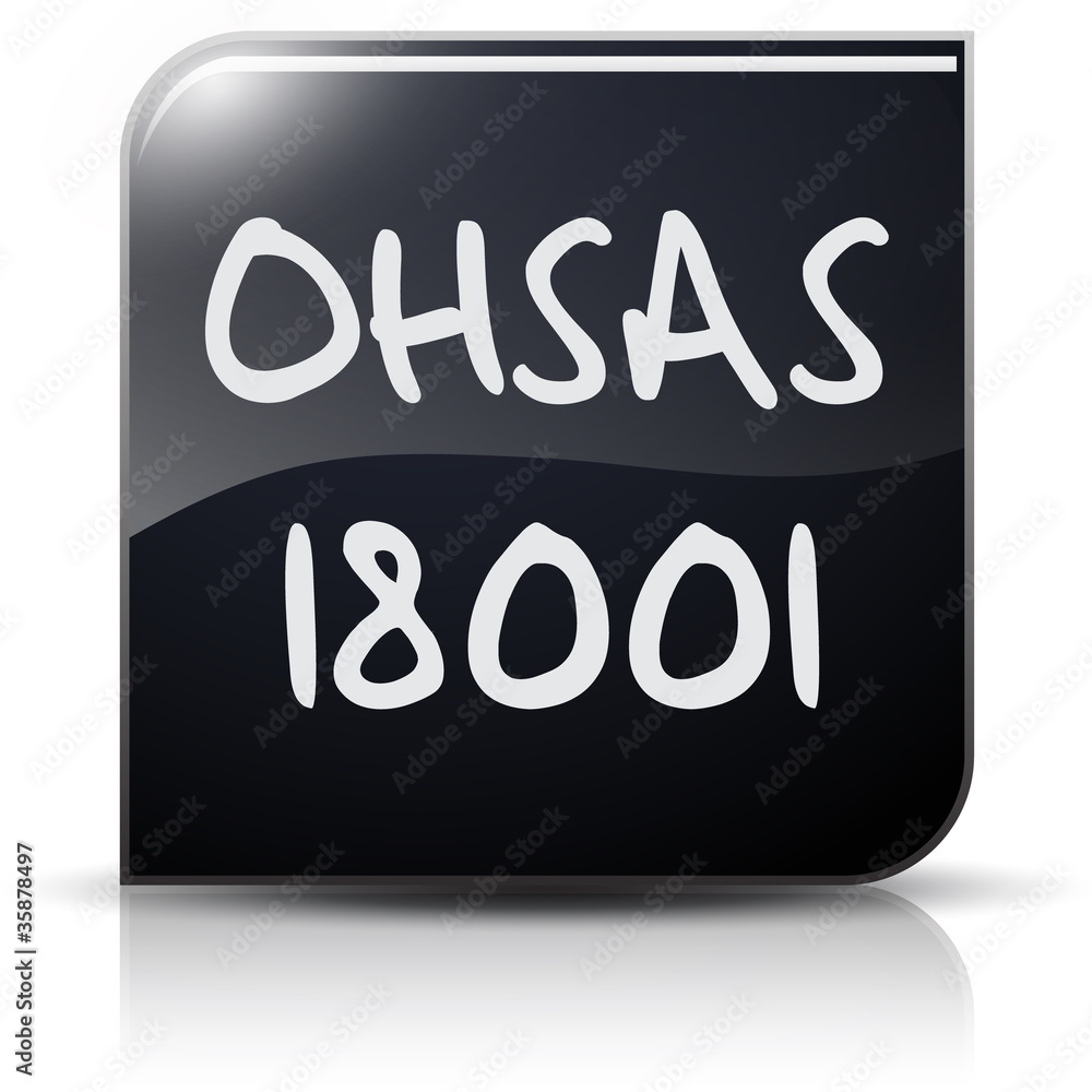 Symbole glossy vectoriel norme OHSAS 18001 Symbole glossy vectoriel norme OHSAS 18001