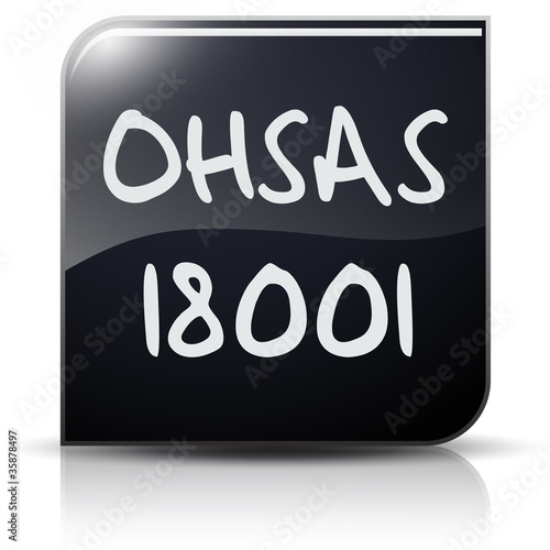 Symbole glossy vectoriel norme OHSAS 18001