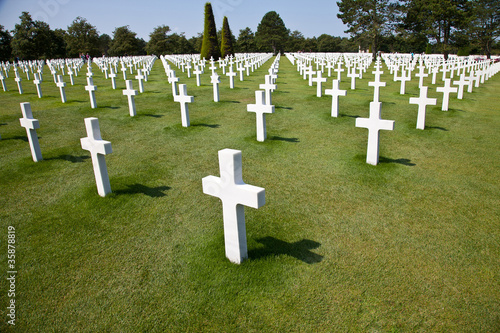 Cementerio americano en Colleville-sur-Mer, Francia