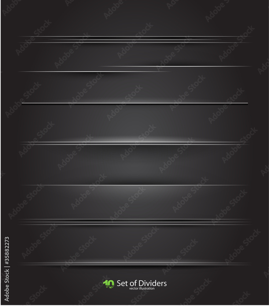 Obraz premium Vector dividers