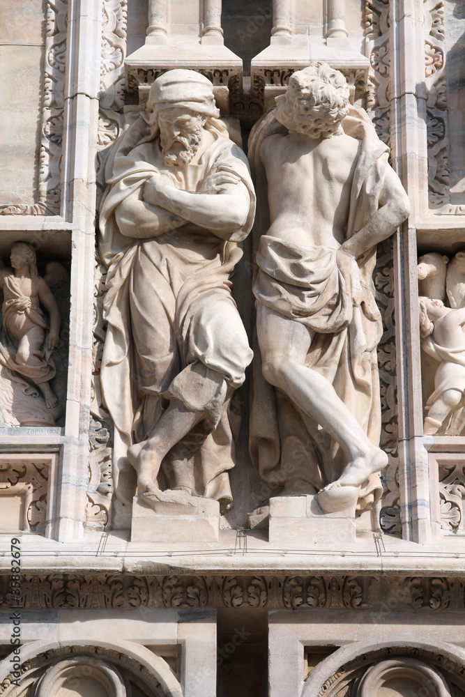Milan cathedral sculpture