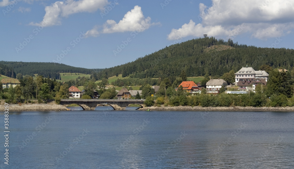 Schluchsee in sunny ambiance