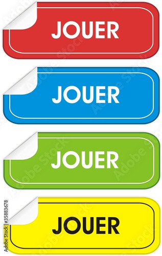 étiquettes jouer