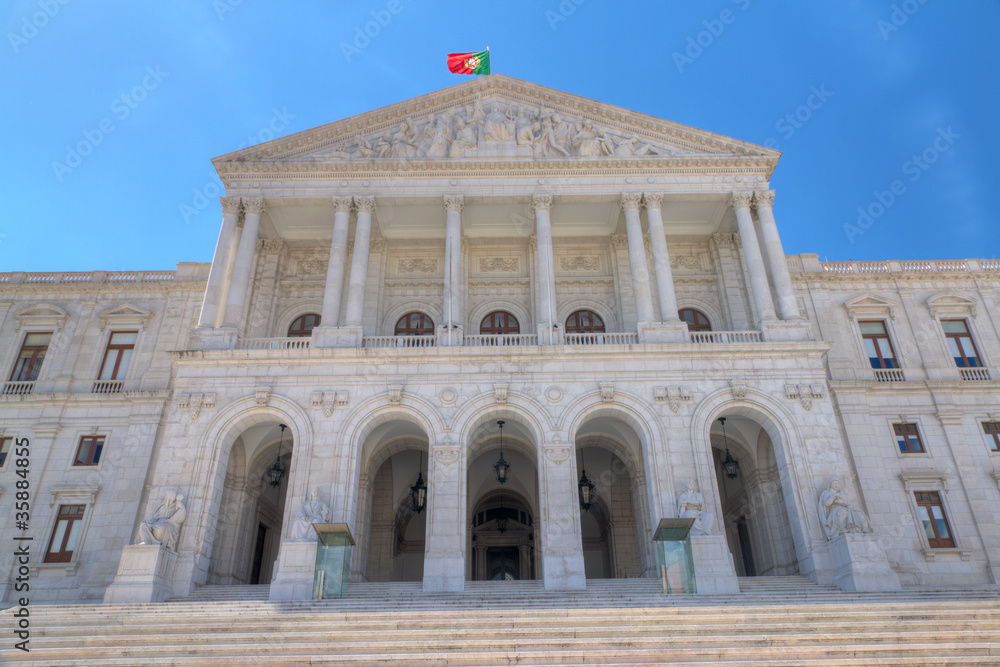 Parliament building, Lisbon, Portugal