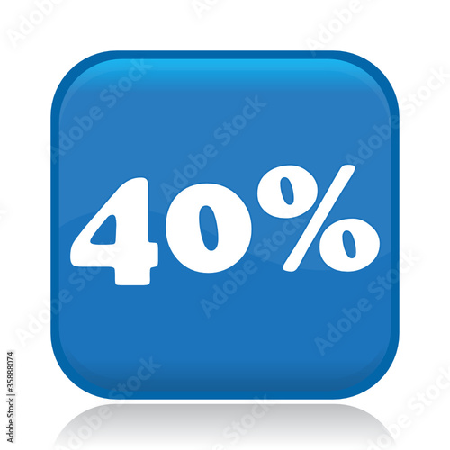 40 PERCENT ICON