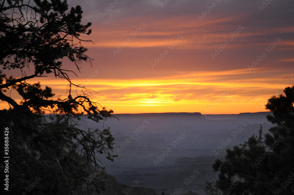 Sunset over Grand Canyon Arizona USA Sunset over Grand Canyon Arizona USA